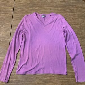 J. Crew V Neck Long Sleeve T Shirt